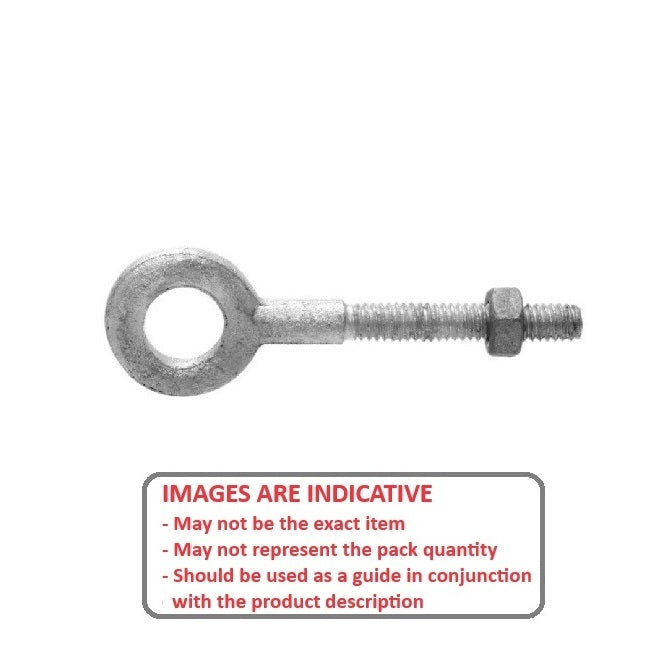 1121380 | CHE-33RS (Each) --- Partial Threaded Shank Eye Bolts - 3/4-10 UNC - 19.05mm - 152.4x38.1 mm Plain