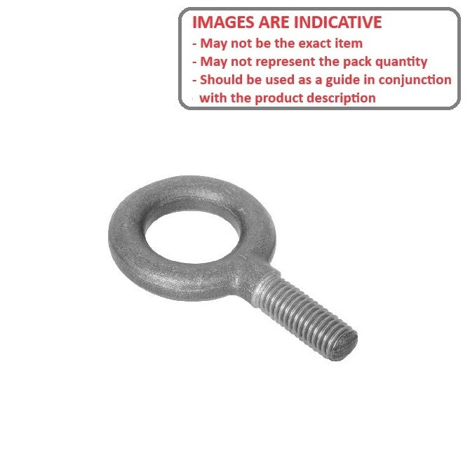 1072692 | FP-1RS (Each) --- Threaded Shank Eye Bolts - 1/4-20 UNC - 6.35mm - 25.4x19.05 mm Plain