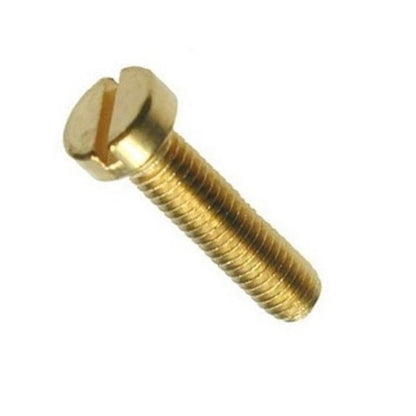 Fillister Head Screws - 2BA - 4.7mm - 12.7 mm - Brass Slotted