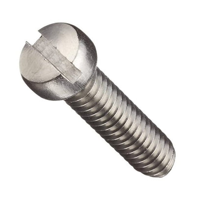 Vis M2.5 x 5 mm Inox 304 - Tête Fillister Fendue - MBA (Pack de 8)