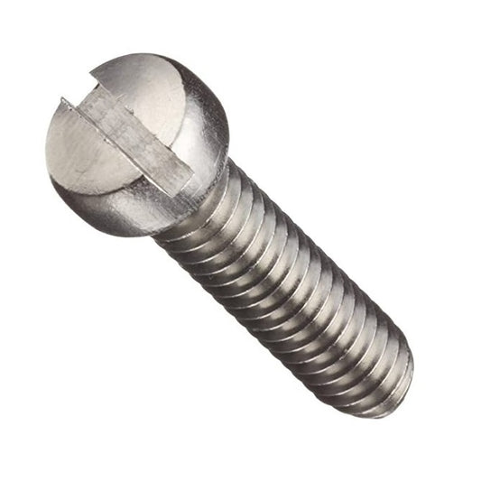 Vite M2 x 10 mm acciaio inossidabile 304 - testa cilindrica scanalata - MBA (confezione da 50)