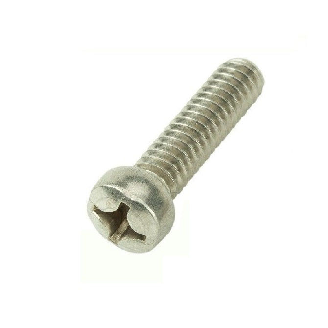 Vite M2,5 x 5 mm in acciaio zincato - Testa Fillister Philips - MBA (confezione da 10)