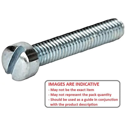 1042931 | SC028B-038-F-SL-CZ (PK-200) --- Fillister Head Screws - 6BA - 2.794mm - 38.1 mm - Zinc Plated Steel Screw