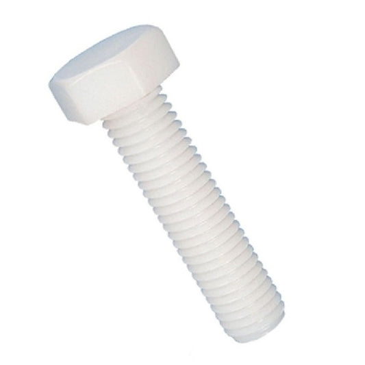 Hex Head Screws - 3/8-16 UNC - 9.53mm - 31.8 mm - Nylon - Zytel 101 - 