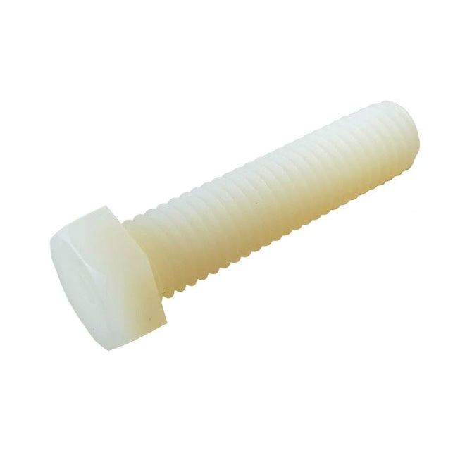 1050228 | SC035C-025-H-SL-N (PK-50) --- Hex Head Screws - 6-32 UNC - 3.5mm - 25.4 mm - Nylon - Zytel 101 - Slotted Screw