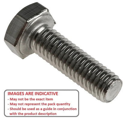 1045307 | SC030M-010-H-S4 (PK-50) --- Hex Head Screws - M3 - 3x0.5mm - 10 mm - 304 Stainless 304 Stainless Screw
