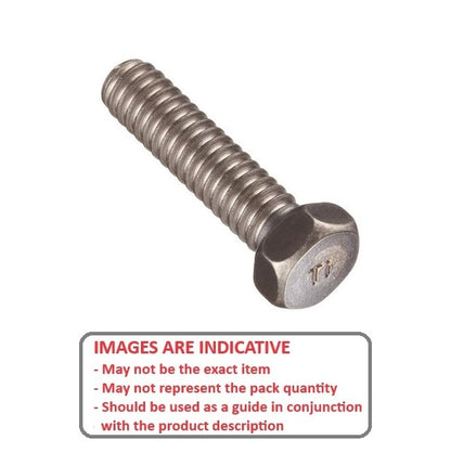1052949 | SC040M-025-H-TC1 (PK-10) --- Hex Head Screws - M4 - 4x0.7mm - 25 mm - Titanium CP Grade 1 Full Thread Screw