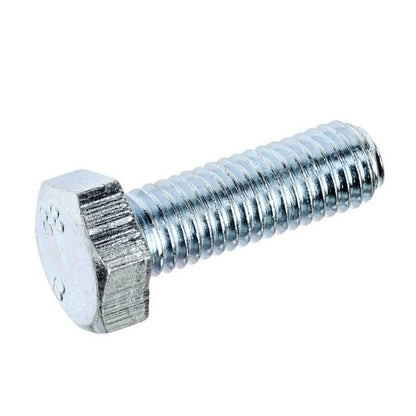 Hex Head Screws - M6 - 6x1mm - 12 mm - Zinc Plated Steel Full Thread