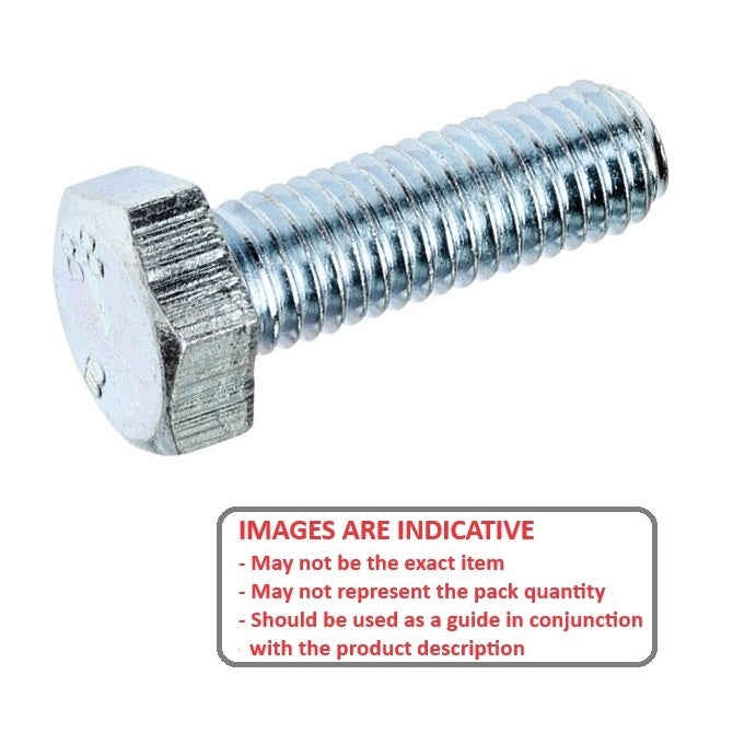 1068472 | SC060M-045-HS-CZ (PK-50) --- Hex Head Screws - M6 - 6x1mm - 45 mm - Zinc Plated Steel Full Thread Screw