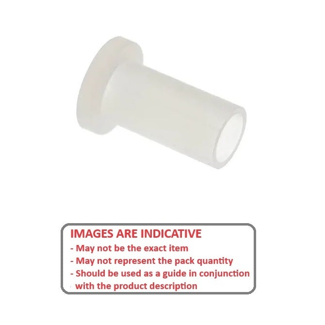 1042267 | SI-028-048 (PK-10) --- Screw Insulators - 4 UNC/UNF - 2.85mm - 4.775x2.921 mm - Nylon Zytel 101 Insulator