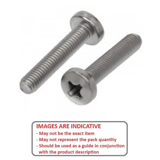 1052121 | SC040M-012-P-PH-TC1 (PK-10) --- Pan Head Screws - M4 - 4x0.7mm - 12 mm - Titanium CP Grade 1 Phillips Screw