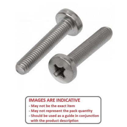 1052121 | SC040M-012-P-PH-TC1 (PK-10) --- Pan Head Screws - M4 - 4x0.7mm - 12 mm - Titanium CP Grade 1 Phillips Screw