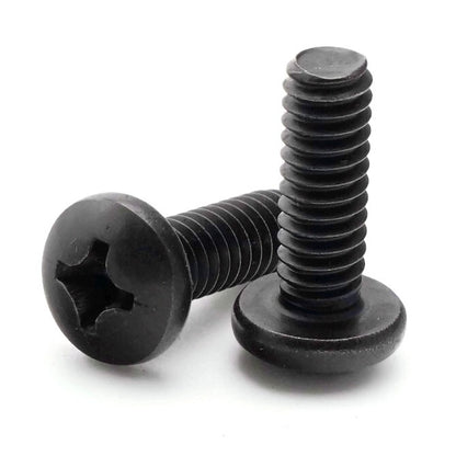 1043001 | SC028C-003-P-PH-C (PK-50) --- Pan Head Screws - 4-40 UNC - 2.85mm - 3.2 mm - Black Oxide Steel Phillips Screw