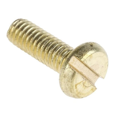 Vite M8 x 30 mm - Ottone - Testa cilindrica a taglio - MBA (confezione da 50)