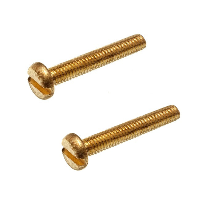 1092245 | SC100M-030-P-SL-BR (PK-50) --- Pan Head Screws - M10 - 10x1.5mm - 30 mm - Brass Slotted Screw