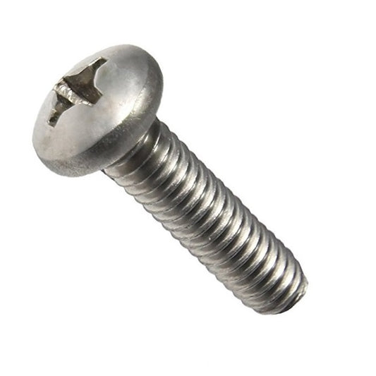 Pan Head Screws - M2 - 2x0.4mm - 6 mm - 304 Stainless Phillips