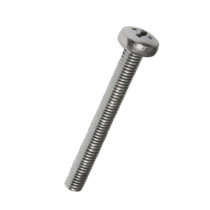 Pan Head Screws - 12-24 UNC - 5.49mm - 50.8 mm - 304 Stainless Phillips