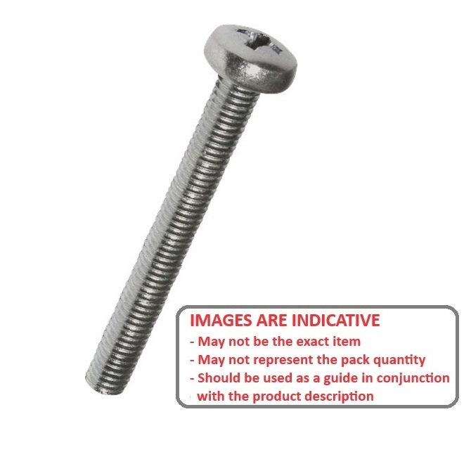 1065232 | SC050M-060-P-PH-S6 (50 Pcs) --- Pan Head Screws - M5 (5x0.8mm) x 60 mm