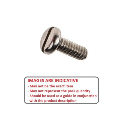 1045000 | SC030M-008-P-SL-S3 (PK-15) --- Pan Head Screws - M3 - 3x0.5mm - 8 mm - 303 Stainless Slotted Screw