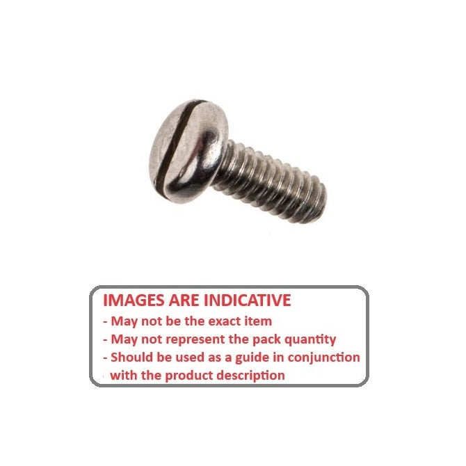 1052766 | SC040M-010-P-SL-S3 (PK-45) --- Pan Head Screws - M4 - 4x0.7mm - 10 mm - 303 Stainless Slotted Screw