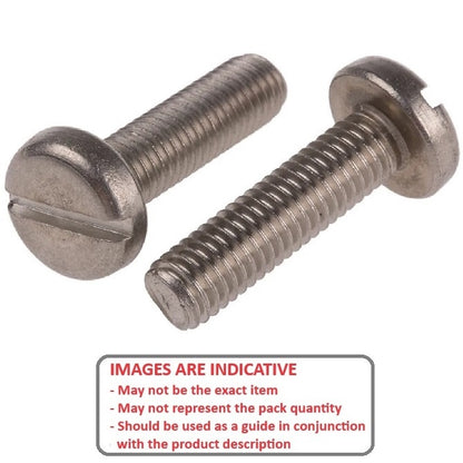 1045686 | SC030M-016-P-SL-S3 (PK-45) --- Pan Head Screws - M3 - 3x0.5mm - 16 mm - 303 Stainless Slotted Screw