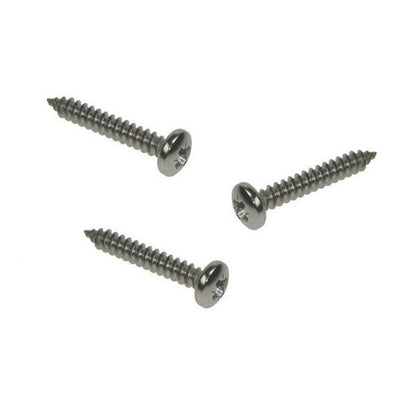 Self Tapping Screws - 4.76x19.1 mm - 10 or 3/16 Pan Head - Stainless Steel 316 Similar to A4, 18-10 