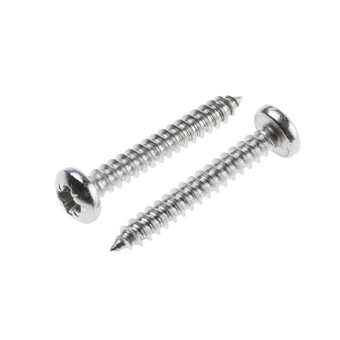 Self Tapping Screws - 4.17x76.2 mm - 8  Pan Head - Stainless Steel 316 Similar to A4, 18-10 