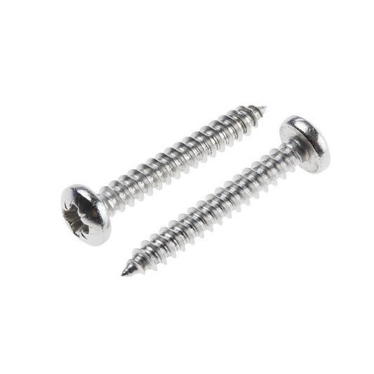 Self Tapping Screws - 4.17x50.8 mm - 8  Pan Head - Stainless Steel 304 Similar to A2, 18-8 HRB80