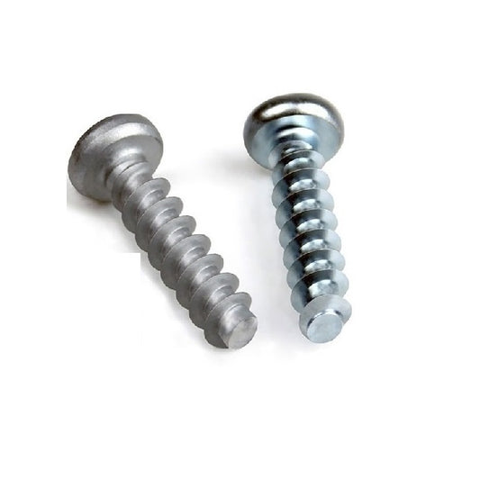 Self Tapping Screws - 2.85x12.7 mm - 4  Soft Plastics - Zinc Plated Steel