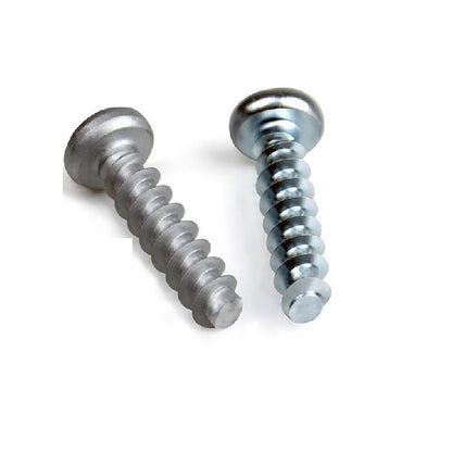 Self Tapping Screws - 3x12 mm - - Hard or Soft Plastics - Zinc Plated and Waxed