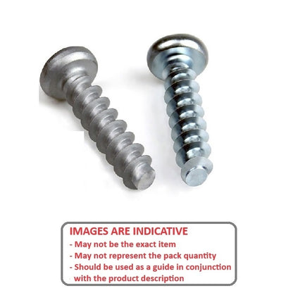 1045537 | SCT0300-012-PLH-P-PH-CZ (PK-1000) --- Self Tapping Screws - 3x12 mm - - Hard or Soft Plastics - Zinc Plated and Waxed Screw
