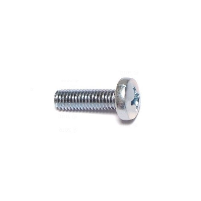 Vite M3 x 8 mm - Acciaio zincato - Testa bombata Pozidrive - MBA (confezione da 10)