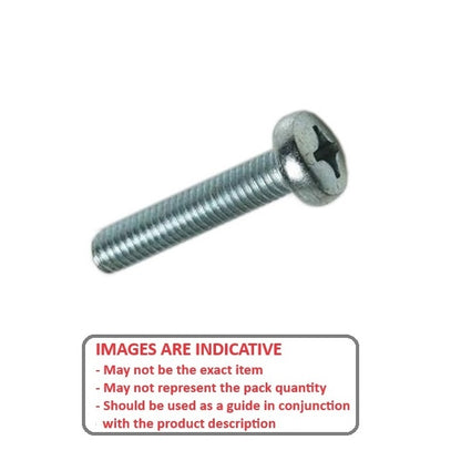 1053553 | SC040M-016-P-PZ-CZ (PK-100) --- Pan Head Screws - M4 - 4x0.7mm - 16 mm - Zinc Plated Steel Pozidrive Steel Screw