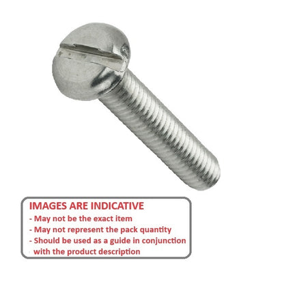 1046202 | SC030M-030-P-SL-CZ (PK-10) --- Pan Head Screws - M3 - 3x0.5mm - 30 mm - Zinc Plated Steel Slotted Screw