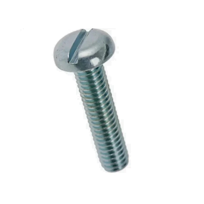 1042098 | SC025M-008-P-SL-CZ (PK-10) --- Pan Head Screws - M2.5 - 2.5x0.45mm - 8 mm - Zinc Plated Steel Slotted Screw
