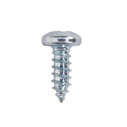 Self Tapping Screws - 4.76x12.7 mm - 10 or 3/16 Pan Head - Zinc Plated Steel