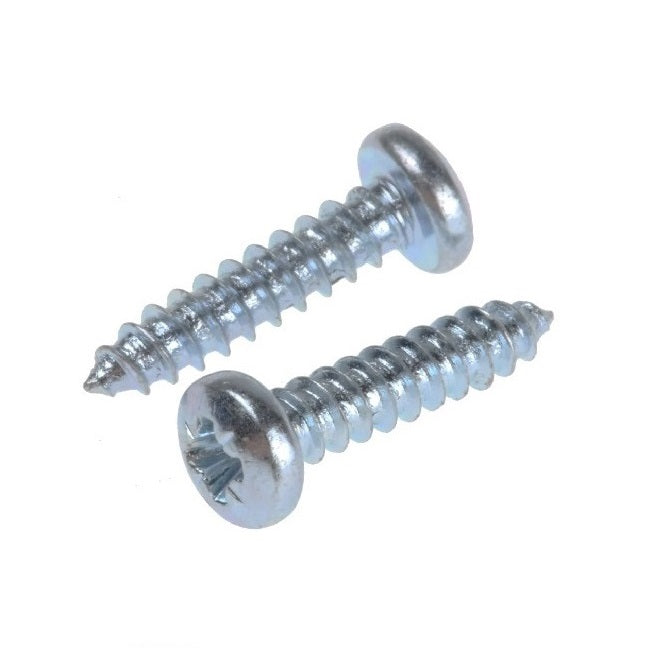 Self Tapping Screws - 3.5x15.9 mm - 6  Pan Head - Zinc Plated Steel