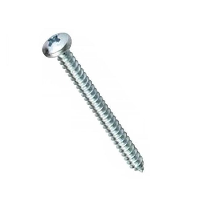 Self Tapping Screws - 4.76x44.5 mm - 10 or 3/16 Pan Head - Zinc Plated Steel