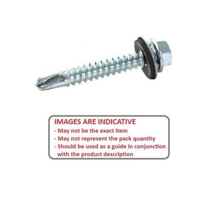 1071340 | SD064-038-HW-CZ (50 Pcs) --- Self Drilling Screws - 1/4-14 (6.35mm) x 38.1 mm x 100