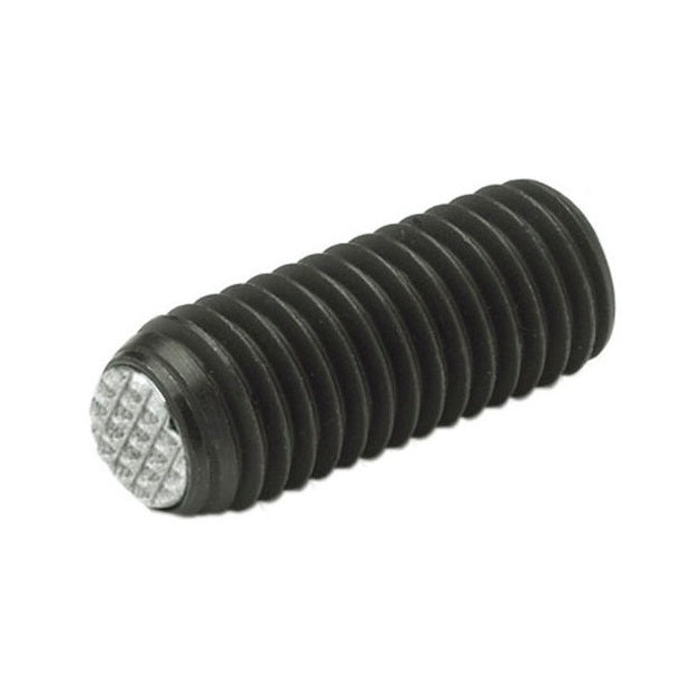 Diamond Knurled Tip Socket Set Screws - M10 - 10x1.5mm - 11.4 mm   - Carbon Steel with Alloy Steel SUJ2 HRC 55 -60 tip