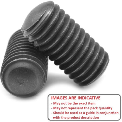 1054147 | SS042C-0064-AS-OT (PK-100) --- Oval Tip Socket Set Screws - 8-32 UNC - 4.17mm - 6.4 mm - Oval Tipped - Carbon Steel Screw