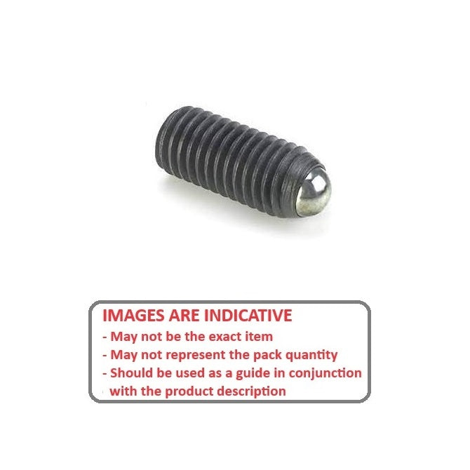 1068961 | SS060M-0208-CS-RB --- Rolling Ball Tip Socket Set Screws - M6 (6x1mm) x 19.5 mm Rolling Ball Tip