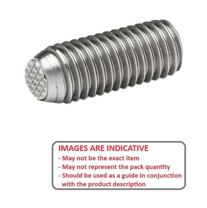 1115371 | SS160M-0340-S4-S440-DKT --- Diamond Knurled Tip Socket Set Screws - M16 (16x2mm) x 34 mm Diamond Knurled Tip