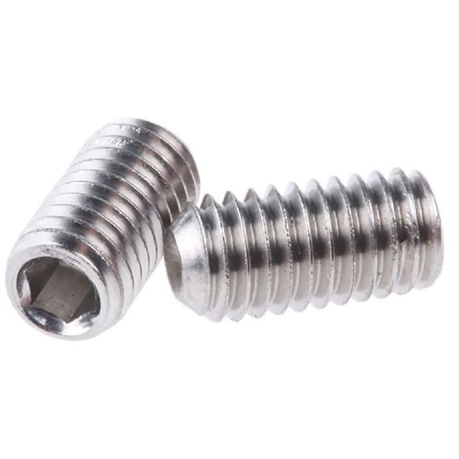 1057371 | SS048C-0095-S4 (PK-20) --- Standard Cup Point Socket Set Screws - 10-24 UNC - 4.76mm - 9.5 mm 304 Stainless Steel DIN916 - Stainless Steel 304 Similar to A2, 18-8 HRB80 Screw