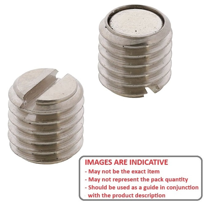 1113224 | SS160M-0140-C-MAG (Each) --- Magnetic End Socket Set Screws - M16 - 16x2mm - 14 mm - Magnetic Tipped - Carbon Steel Screw