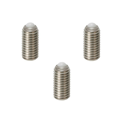 Rolling Ball Tip Socket Set Screws - M4 - 4x0.7mm - 9.6 mm   - 304 Stainless Steel with Polyacetal tip