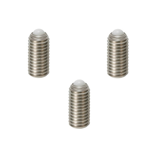 Rolling Ball Tip Socket Set Screws - M8 - 8x1.25mm - 24.8 mm   - 304 Stainless Steel with Polyacetal tip