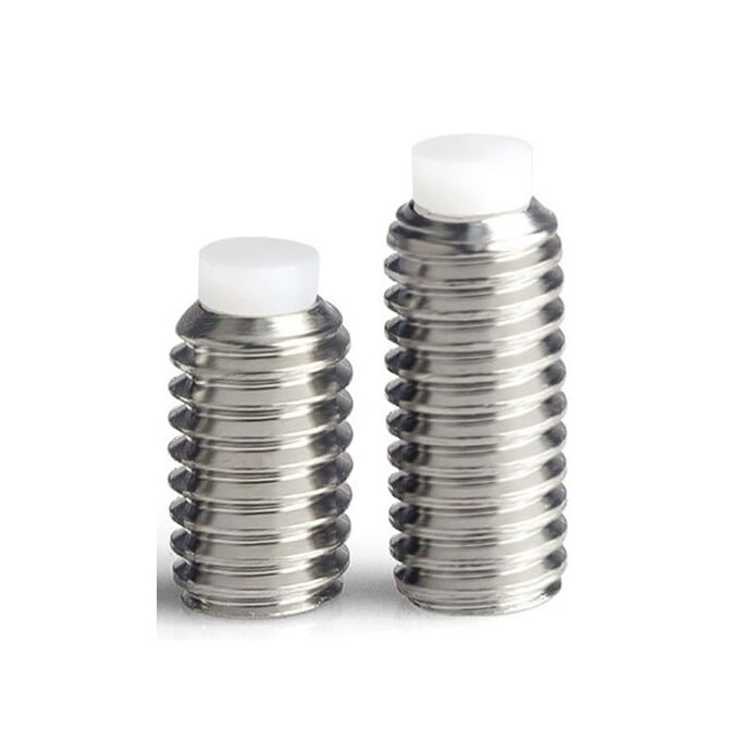 1064438 | SS050M-0250-S4-AT --- Screw - M5x0.8 (5mm Standard) x 25 mm Acetal Tipped