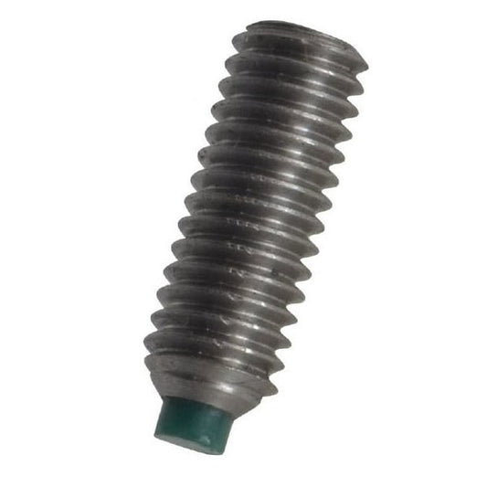 Jeu de douilles à pointe souple, vis sans tête M5 x 6, acier inoxydable 303-304 – 18-8 – A2 – pointe en nylon – MBA (lot de 1)