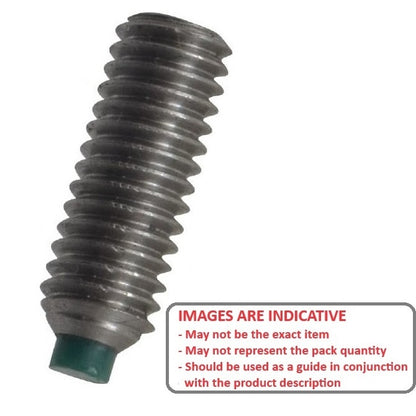 1064933 | SS048F-0095-S3-NT (Each) --- Nylon Tipped Socket Set Screws - 10-32 UNF - 4.76mm - 9.5 mm 304 Stainless Steel - Stainless Steel 18-8 Similar to A2, 303, 304 Screw